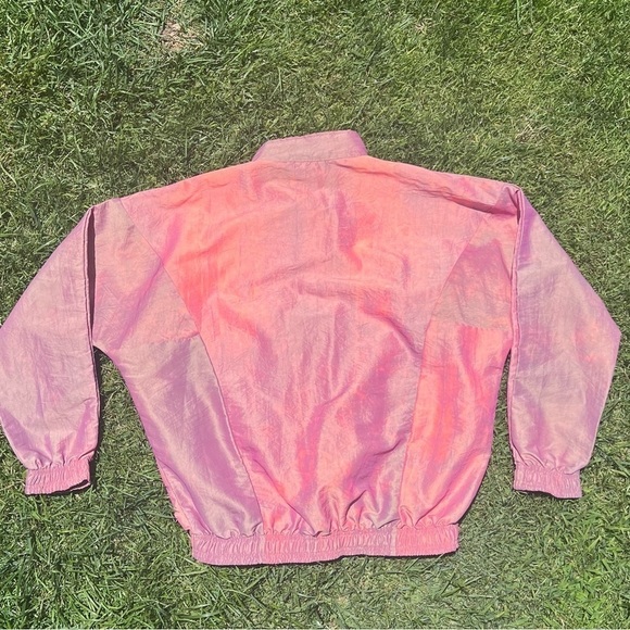 Vintage Scott Tinley Iridescent Pullover Anorak Windbreaker Medium Talon Zipper - Picture 5 of 17